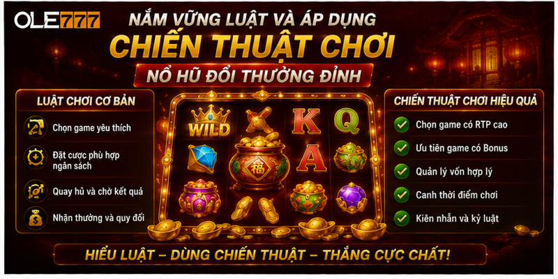 Nắm vững luật và áp dụng chiến thuật chơi nổ hũ đổi thưởng đỉnh